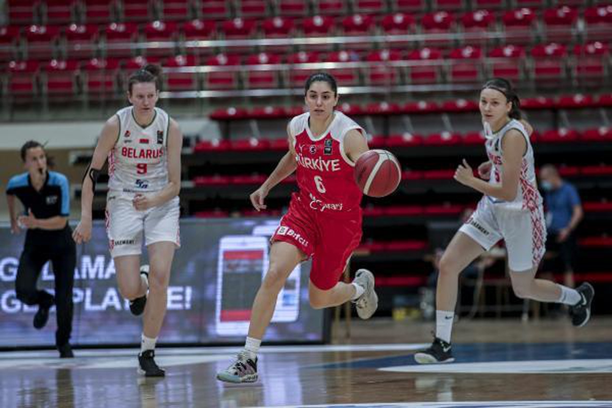 20 Yaş Altı Kız Basketbol Milli Takımı, Belarus\'u farklı geçti