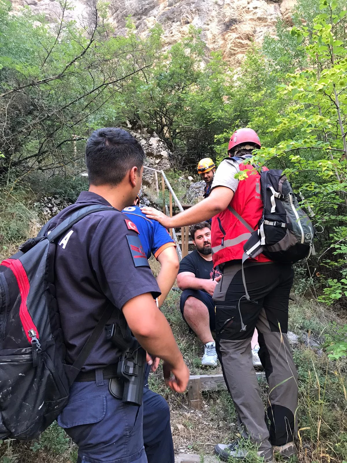 Bilecik\'te kanyonda mahsur kalan kişi kurtarıldı