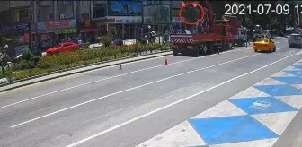 Isparta'da işçinin hayatını hiçe sayan çalışma güvenlik kamerasına yansıdı