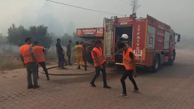 Osmaniye'de çıkan orman yangınına müdahale ediliyor