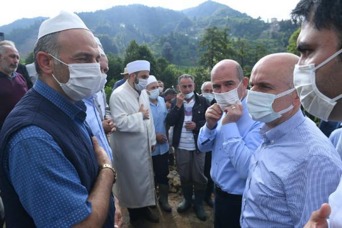 Rize\'de sel ve heyelan afetinin hasarı gün ağarınca ortaya çıktı (11)