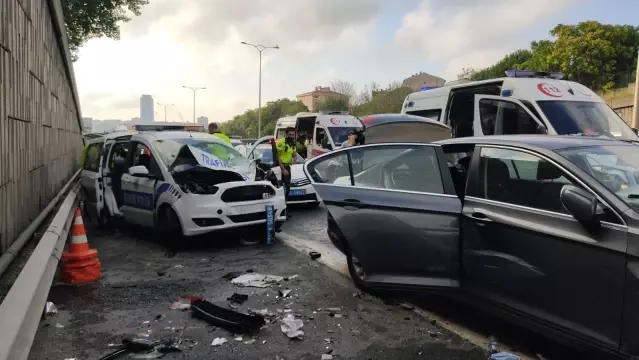 TEM Otoyolunda zincirleme trafik kazası: 3 yaralı