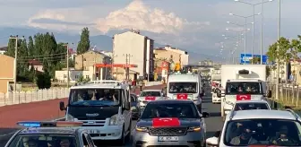 Horasan'da 15 Temmuz konvoyu