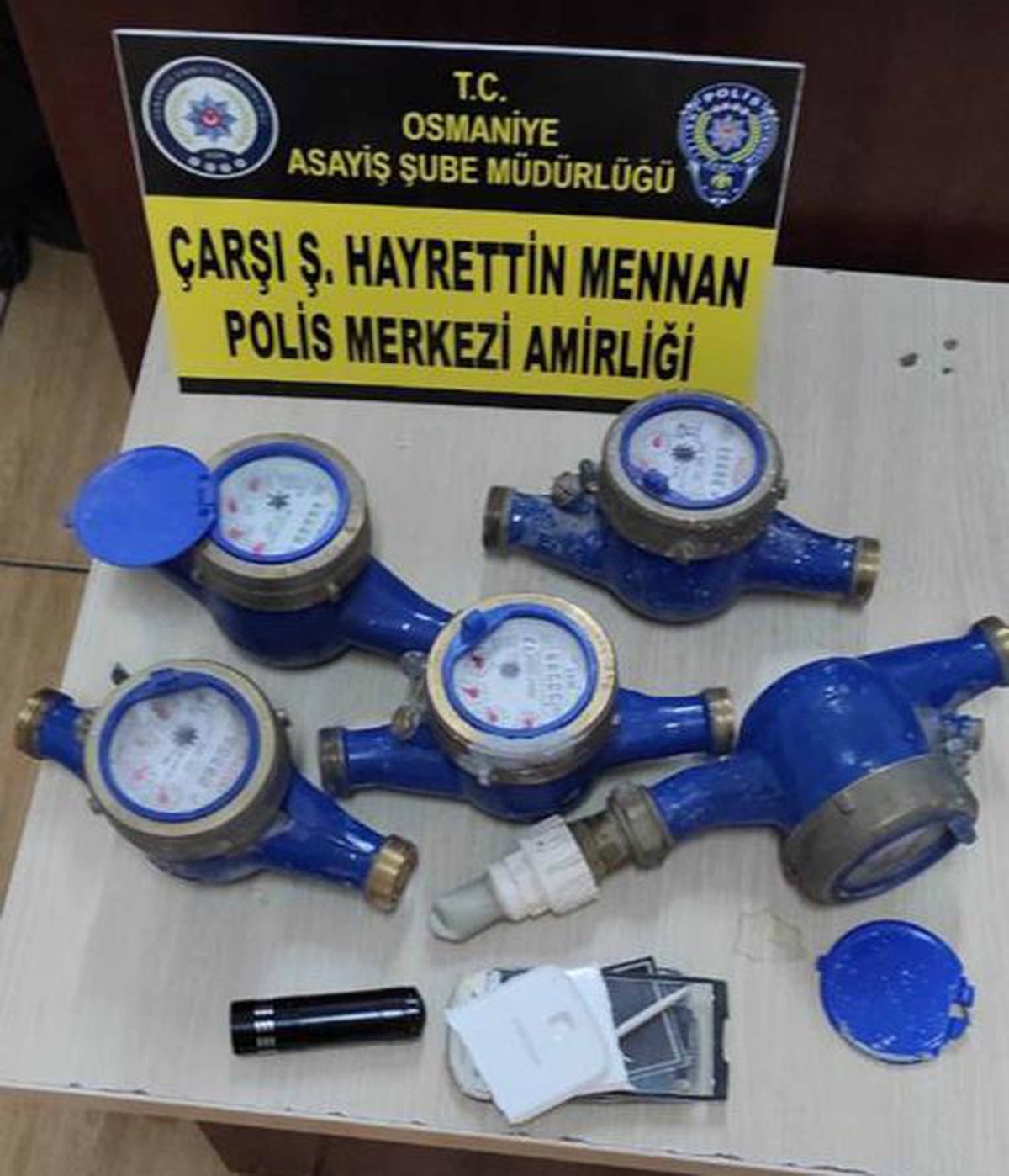 Motosiklet ve su sayacı çalan şüpheli yakalandı