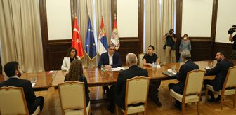 Sırbistan Cumhurbaşkanı Vucic, Kültür ve Turizm Bakanı Ersoy'u kabul etti