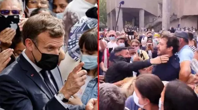 Tapınak ziyaretine giden Macron, Sen bir ateistsin tepkisiyle karşılaşınca neye uğradığını şaşırdı Tapınak ziyaretine giden Macron, Sen bir ateistsin tepkisiyle karşılaşınca neye uğradığını şaşırdı