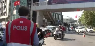 Beyoğlu'nda motosiklet denetimi