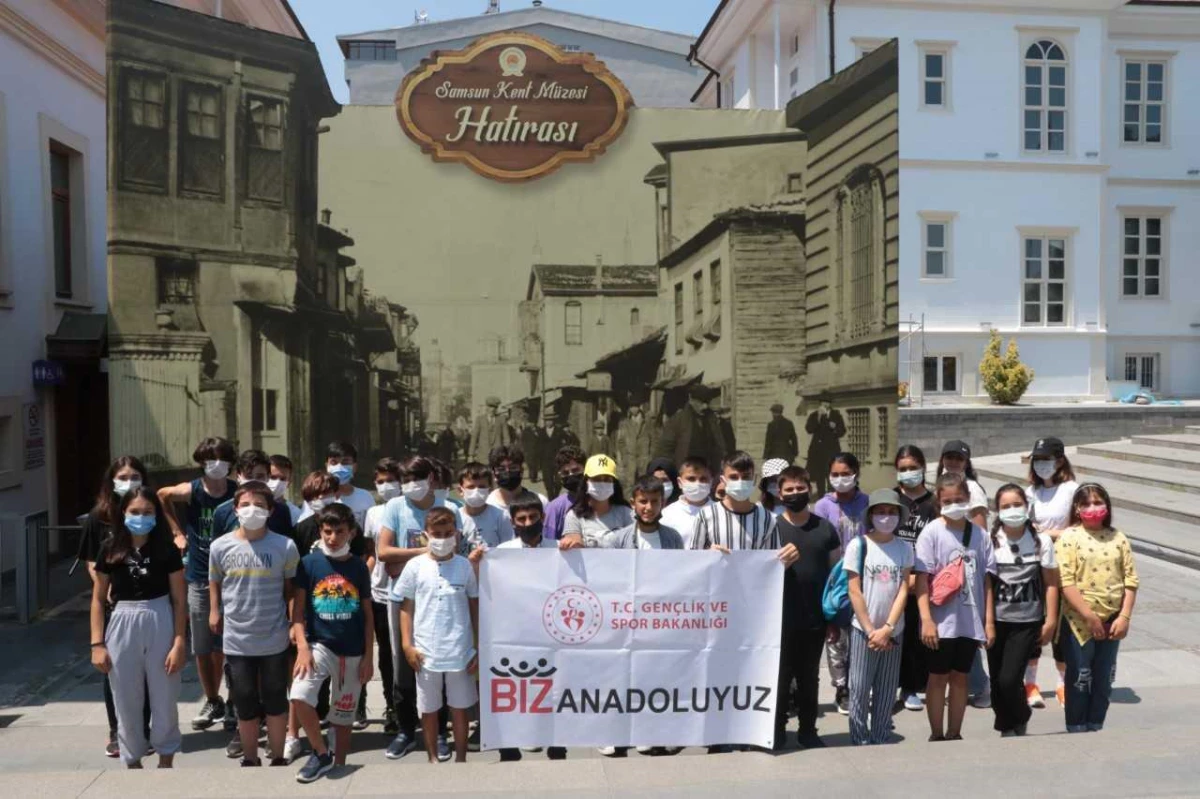 "Biz Anadoluyuz Projesi" kapsamında Sinoplu öğrenciler Samsun\'u gezdi