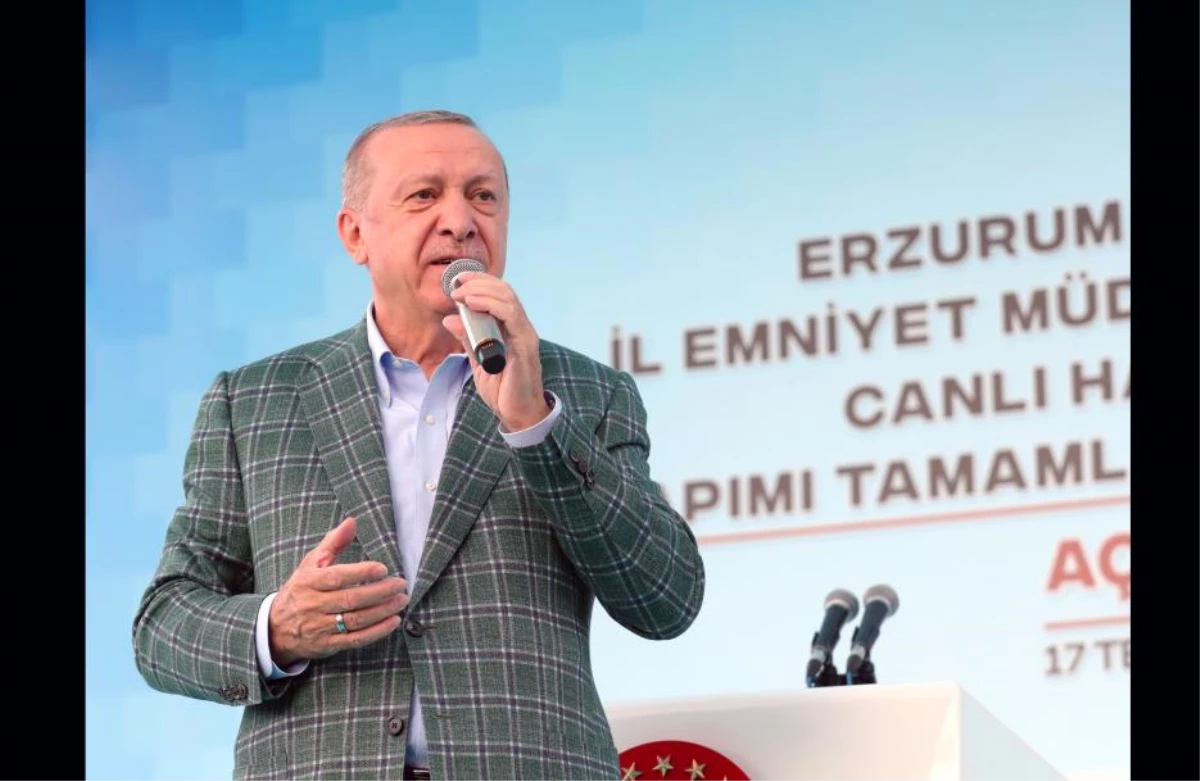 Cumhurbaşkanı Erdoğan Erzurum\'da toplu açılış töreninde konuştu: (1)