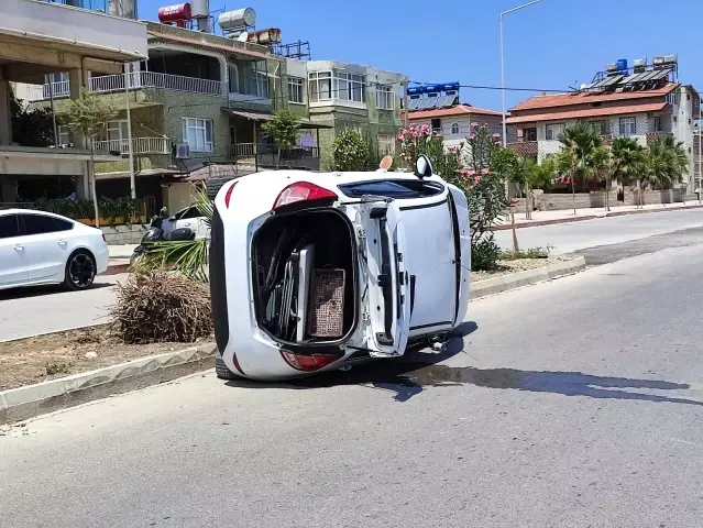 Son dakika haberi... Hatay'da köpeğe çarpmamak için kaza yaptı