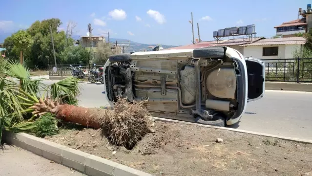 Son dakika haberi... Hatay'da köpeğe çarpmamak için kaza yaptı