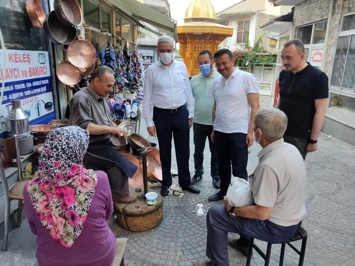 Hamza Dağ\'dan esnaf ziyareti