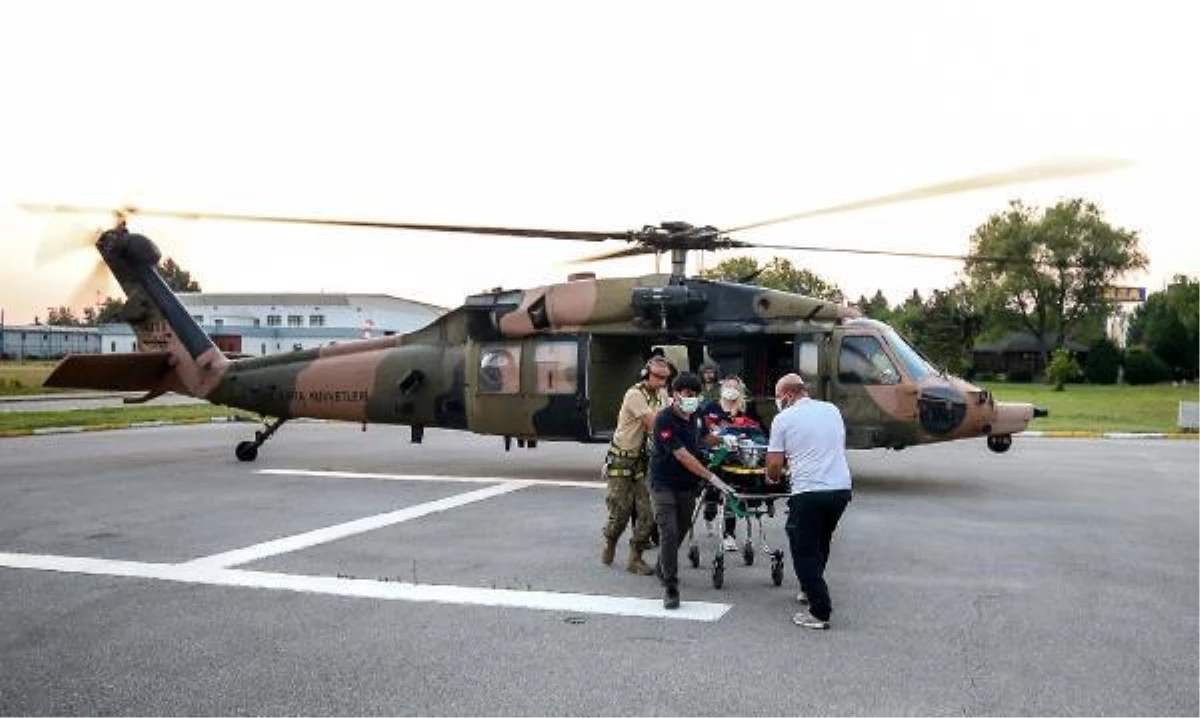 Son dakika haberleri | Şelalede ayağını kırdı, askeri helikopterle kurtarıldı