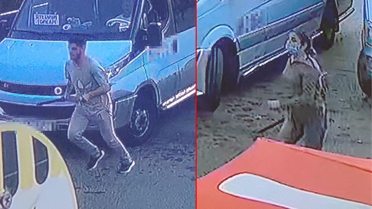 Kağıthane\'de durak krizi! Durak dışında inmek istedi, şoför kabul etmeyince önce kendisi sonra çocukları saldırdı