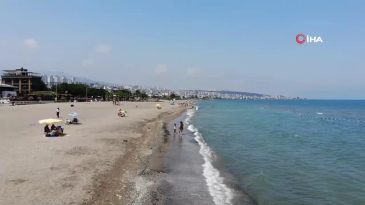 Çöl sıcaklarının yaşandığı Samsun\'da sahiller boş kaldı