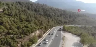 Denizli-Antalya yolunda bayram yoğunluğu