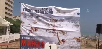 GAZİMAĞUSA - Maraş bölgesinde 'Barış ve Özgürlük Yüzme Maratonu' etkinliği