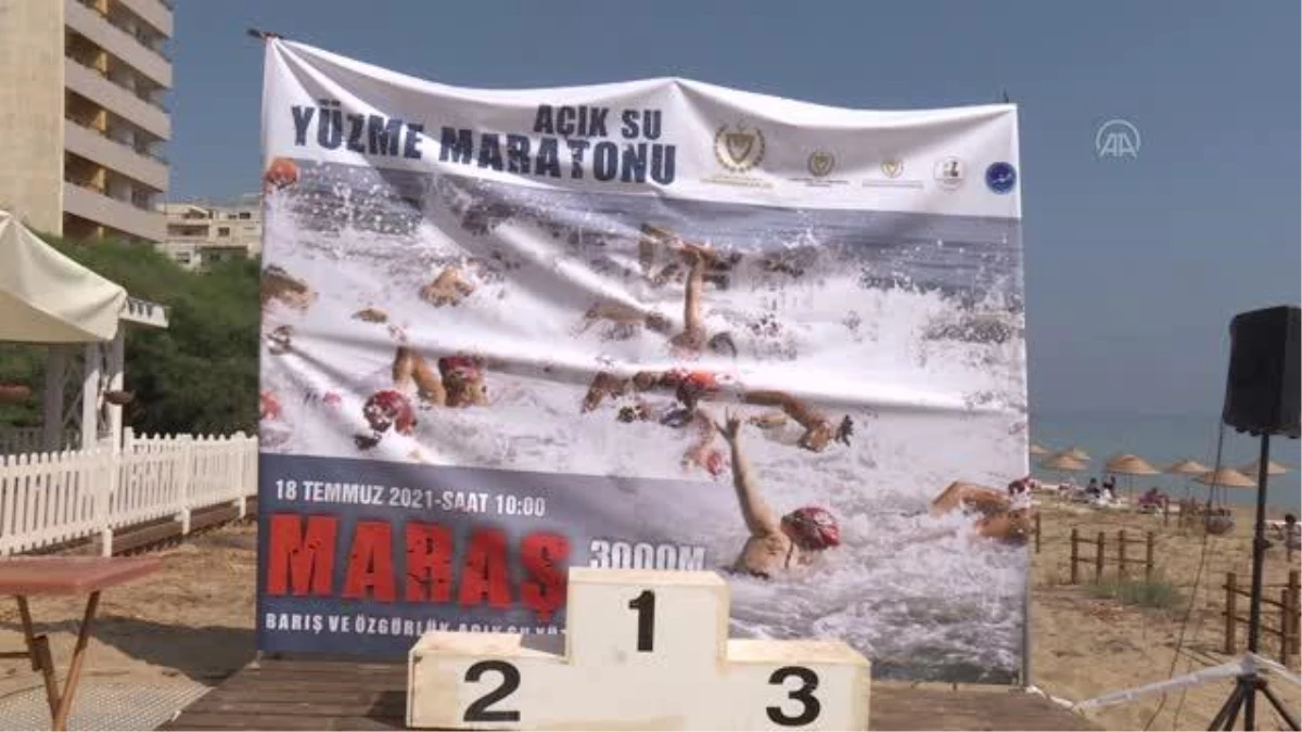GAZİMAĞUSA - Maraş bölgesinde "Barış ve Özgürlük Yüzme Maratonu" etkinliği