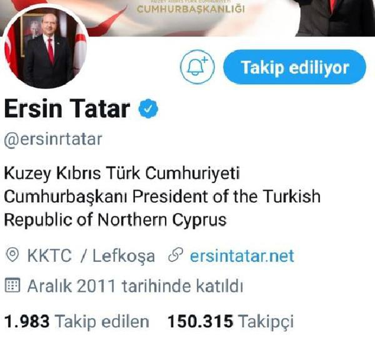 Kıbrıslı Rumlardan, KKTC Cumhurbaşkanı Tatar\'ın \'mavi tik\'i kaldırılsın kampanyası