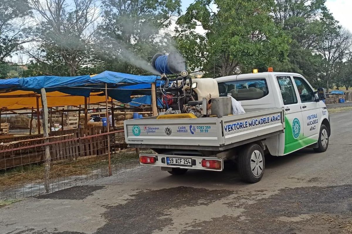 Süleymanpaşa\'da kurbanlık pazarı dezenfekte edildi
