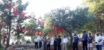 Son dakika haber... Bozyazı'da şehit kabirlerine bayram ziyareti