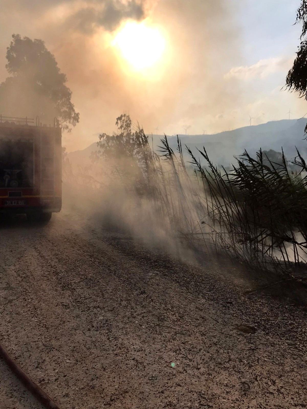Hatay\'da sazlık alandaki yangın kontrol altına alındı