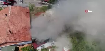 Sultanbeyli'de bayram günü çıkan yangın mahalleliyi sokağa döktü