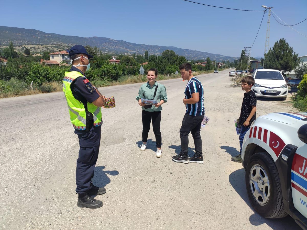 Son dakika haberleri... Tokat\'ta jandarma trafik denetimi yaptı