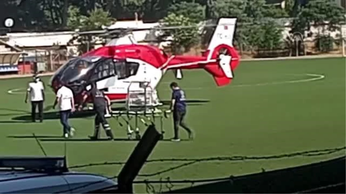 Ambulans helikopter yeni doğan bebek için havalandı