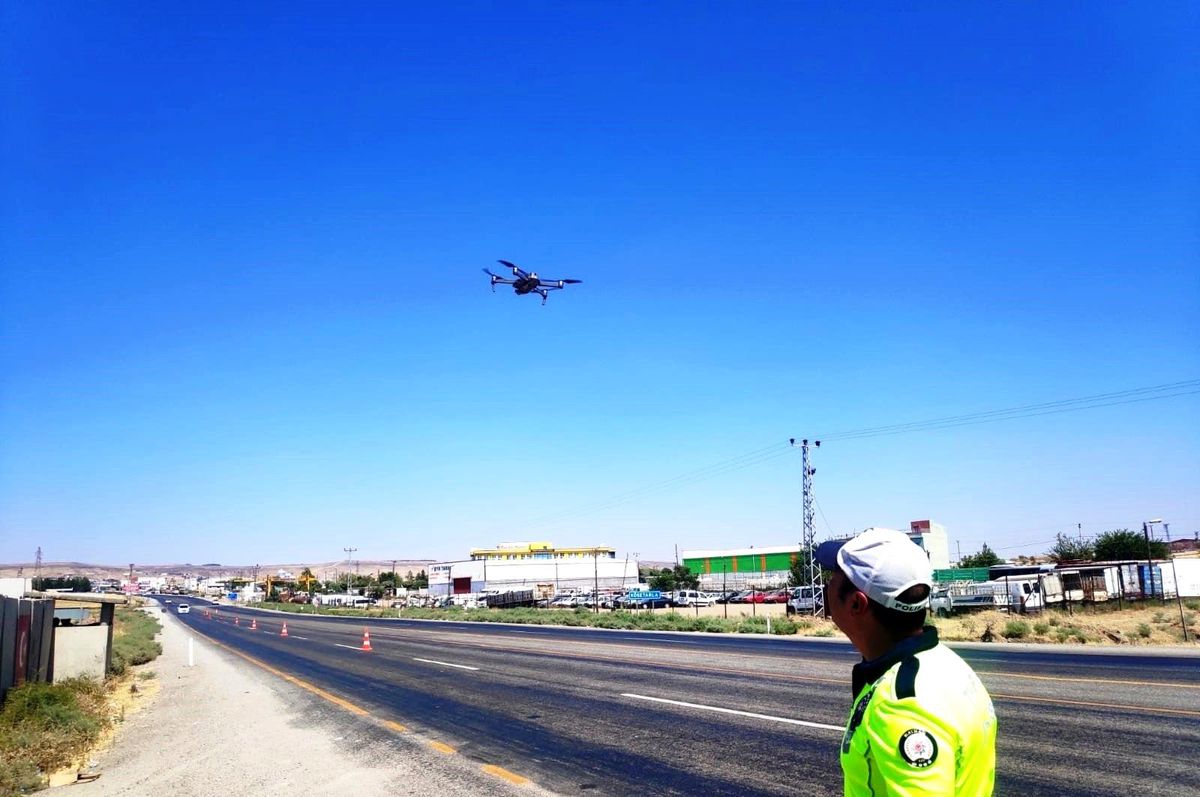 Bayram\'da kazaları en aza indirmek için dronlu denetim yapılıyor
