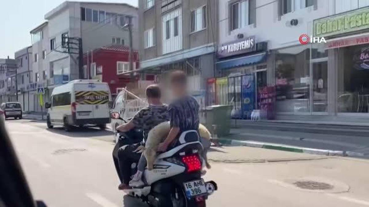 Bursa\'da sıradışı hayvan taşıma tekniği kameralara böyle yansıdı