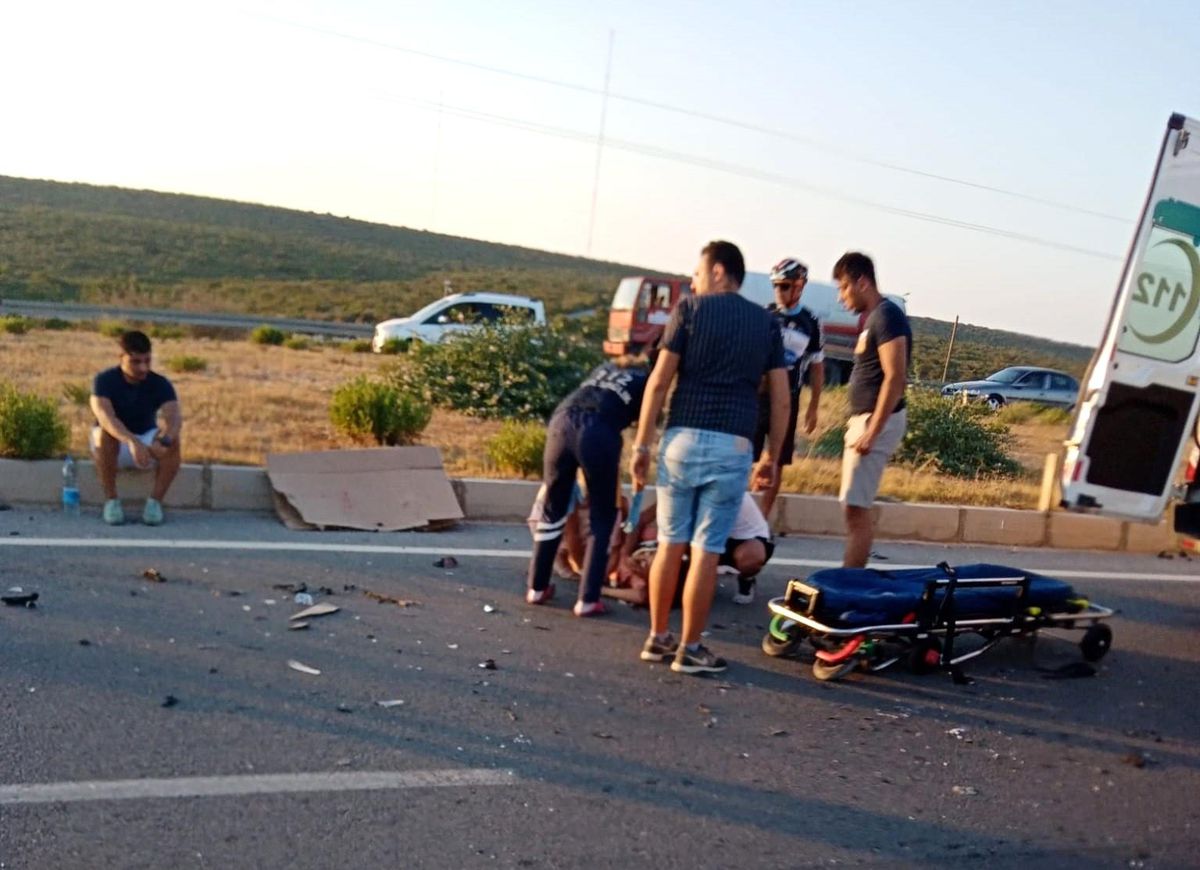 Didim\'de trafik kazası: 1 ölü, 5 yaralı