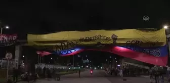 Kolombiya'da protestolarda hayatını kaybedenler için anma töreni düzenlendi