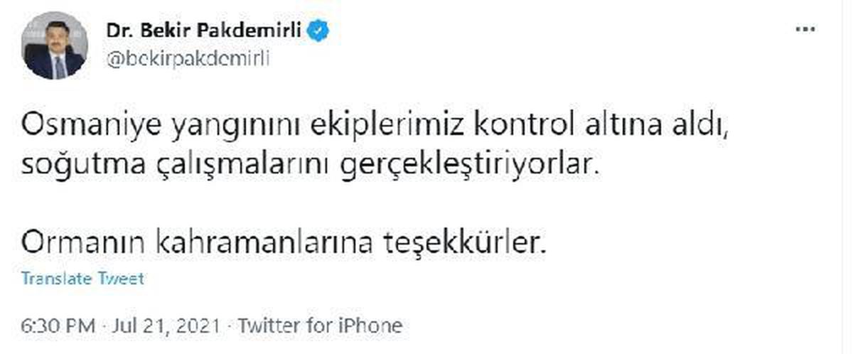 Son dakika haber: Osmaniye\'de orman yangını (2)