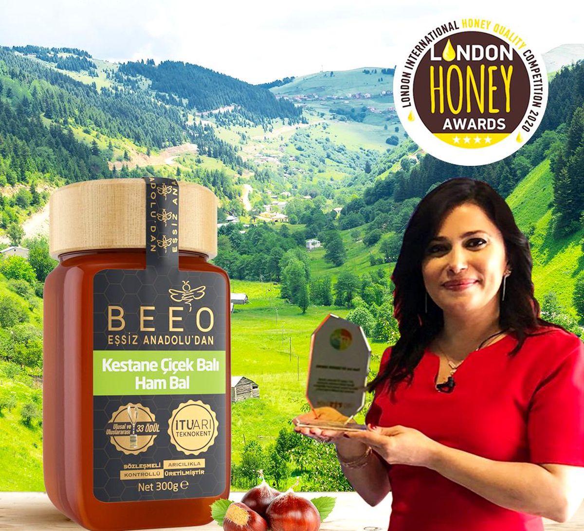 Türkiye\'de üretildi Londra Bal Ödüllerinde altın madalya aldı
