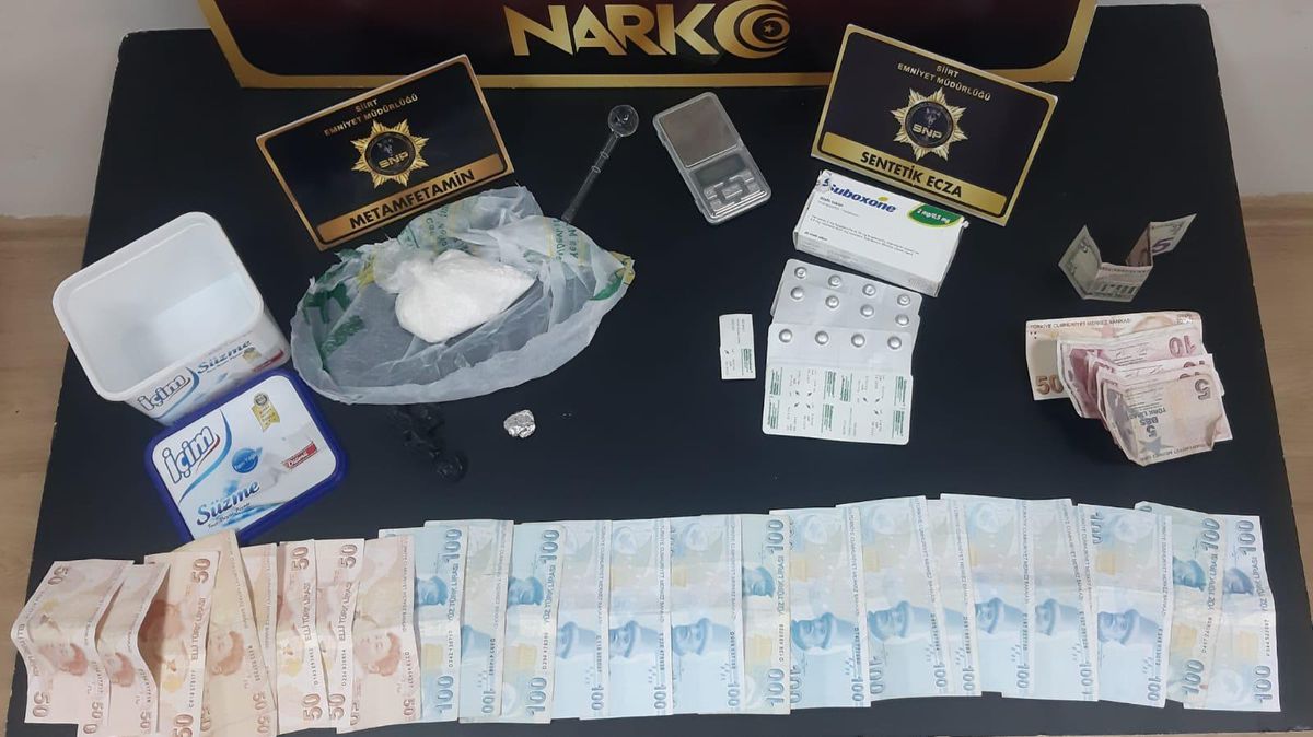 Siirt\'te uyuşturucu operasyonunda 3 şüpheli gözaltına alındı
