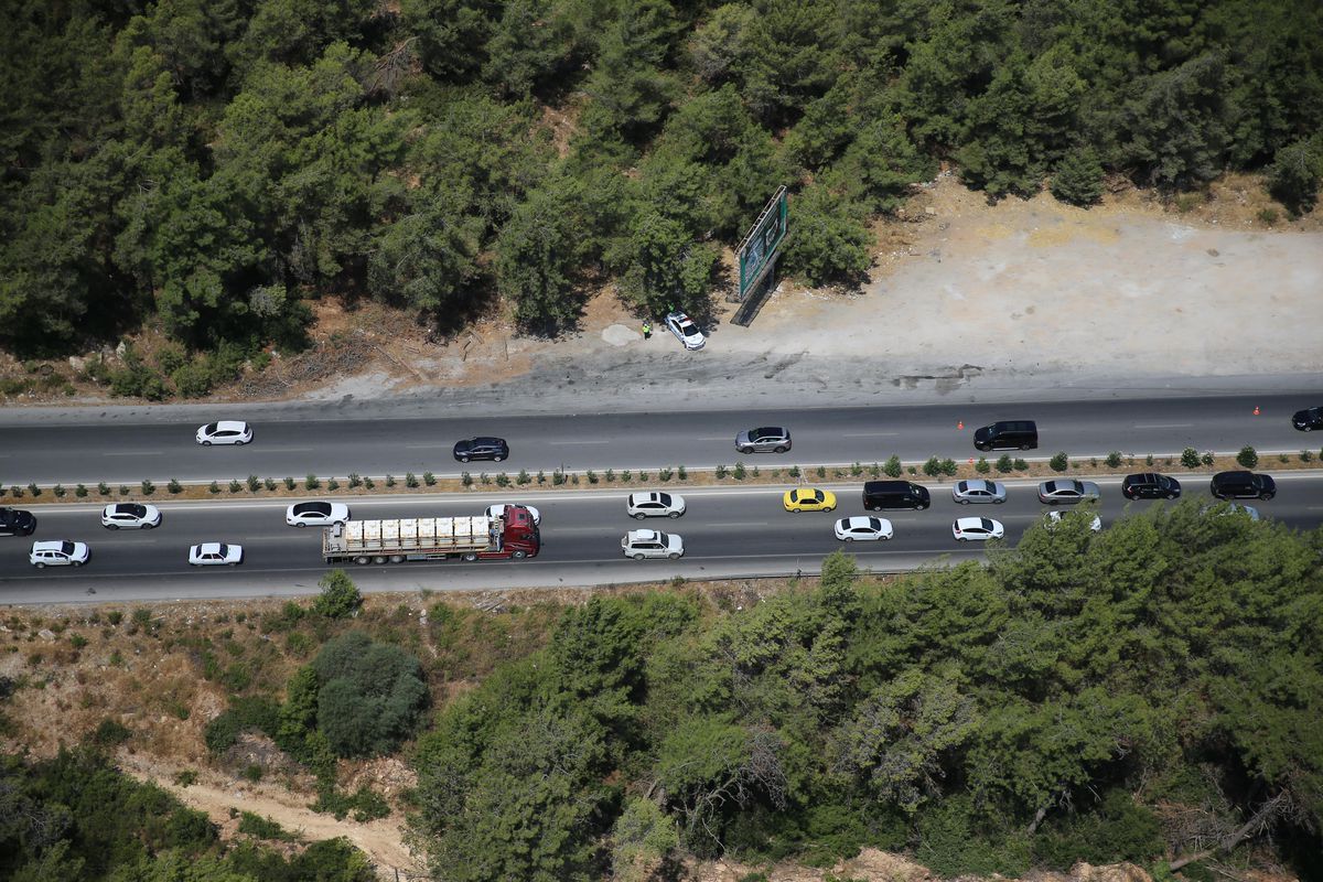 Bodrum\'da helikopterli trafik denetimini AA ekibi havadan görüntüledi