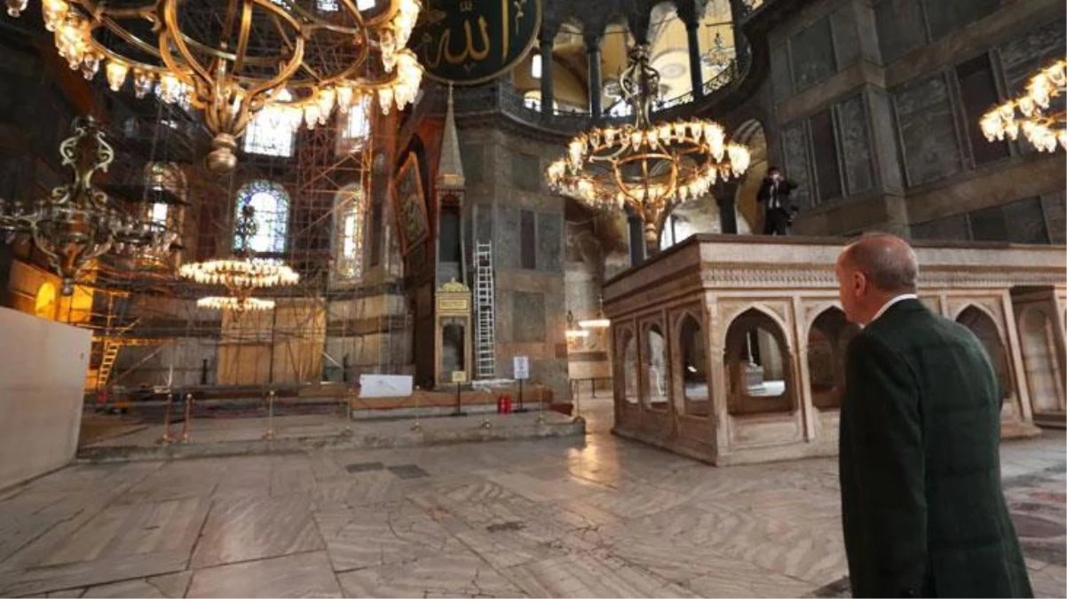 Cumhurbaşkanı Erdoğan\'dan Ayasofya sözleri: Dirilişi bir kez daha hayırlı olsun