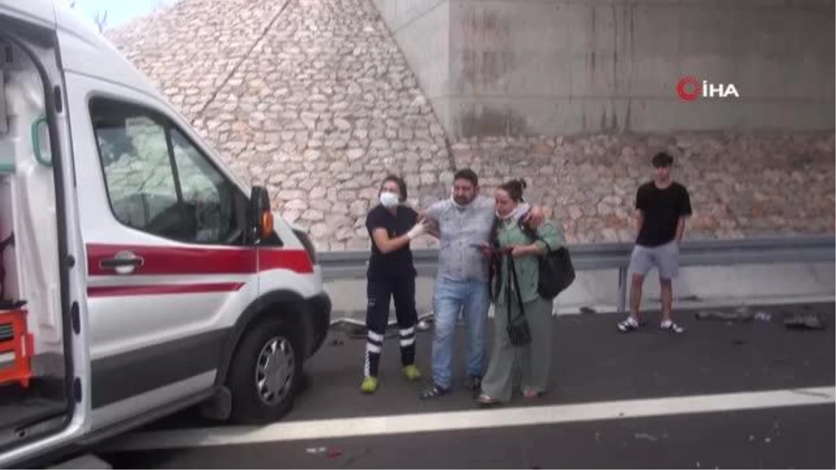 Son dakika... Kuzey Marmara Otoyolu\'nda bayram dönüşü kaza: 1\'i çocuk 5 yaralı