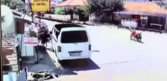 Yola fırlayan çocuğa araç böyle çarptı