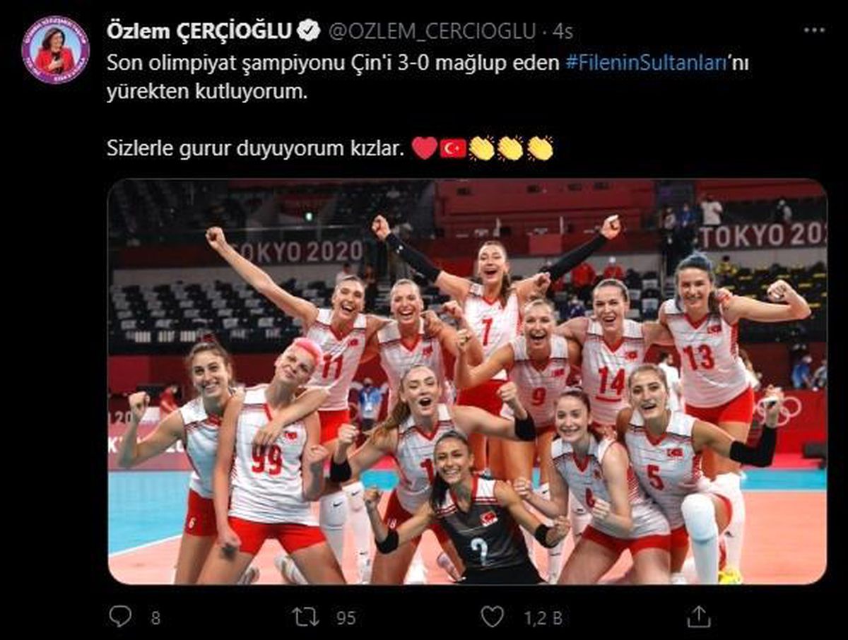 Başkan Çerçioğlu filenin sultanlarını tebrik etti