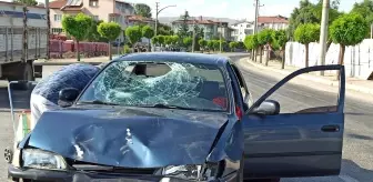 Otomobil ile motosiklet çarpıştı, 1 kişi yaralandı