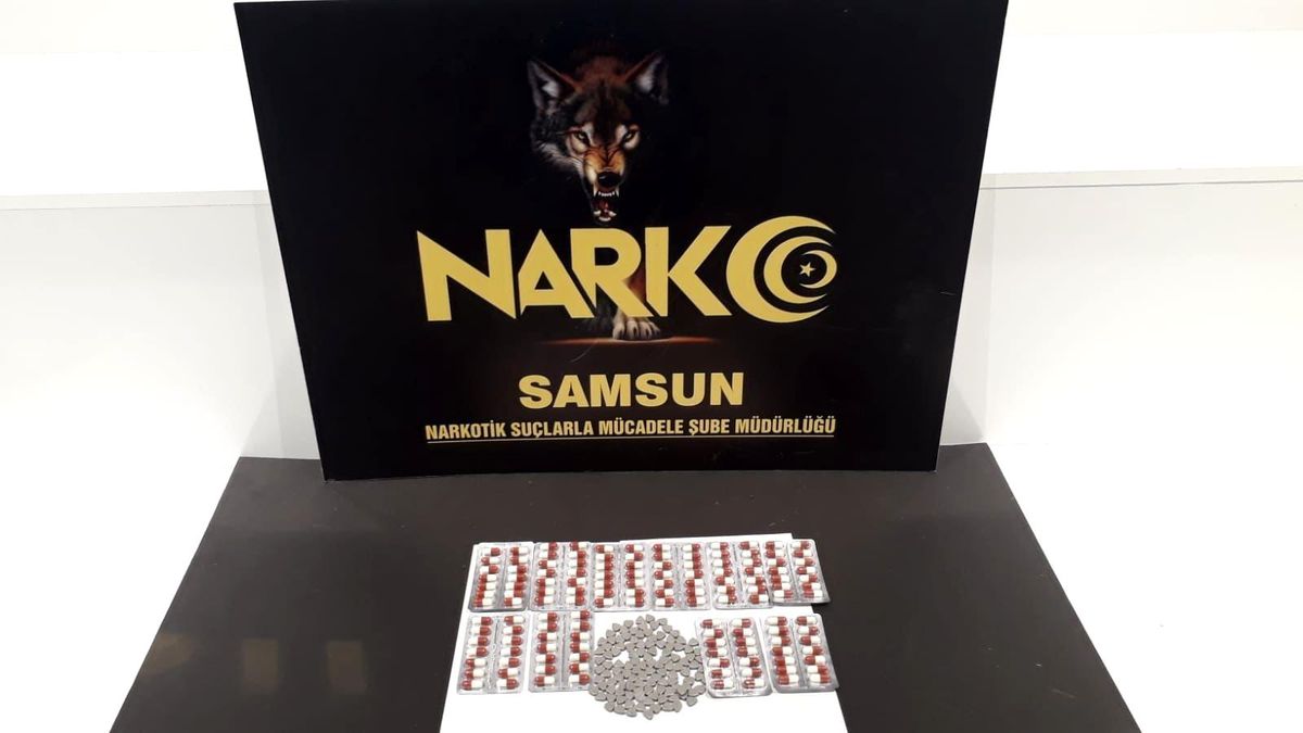 Uyuşturucu haplarla yakalandı