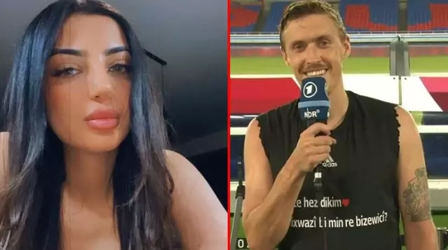 Alman futbolcu Max Kruse'nin Kürtçe evlilik teklifi ettiği Dilara Mardine'nin pozları olay oldu