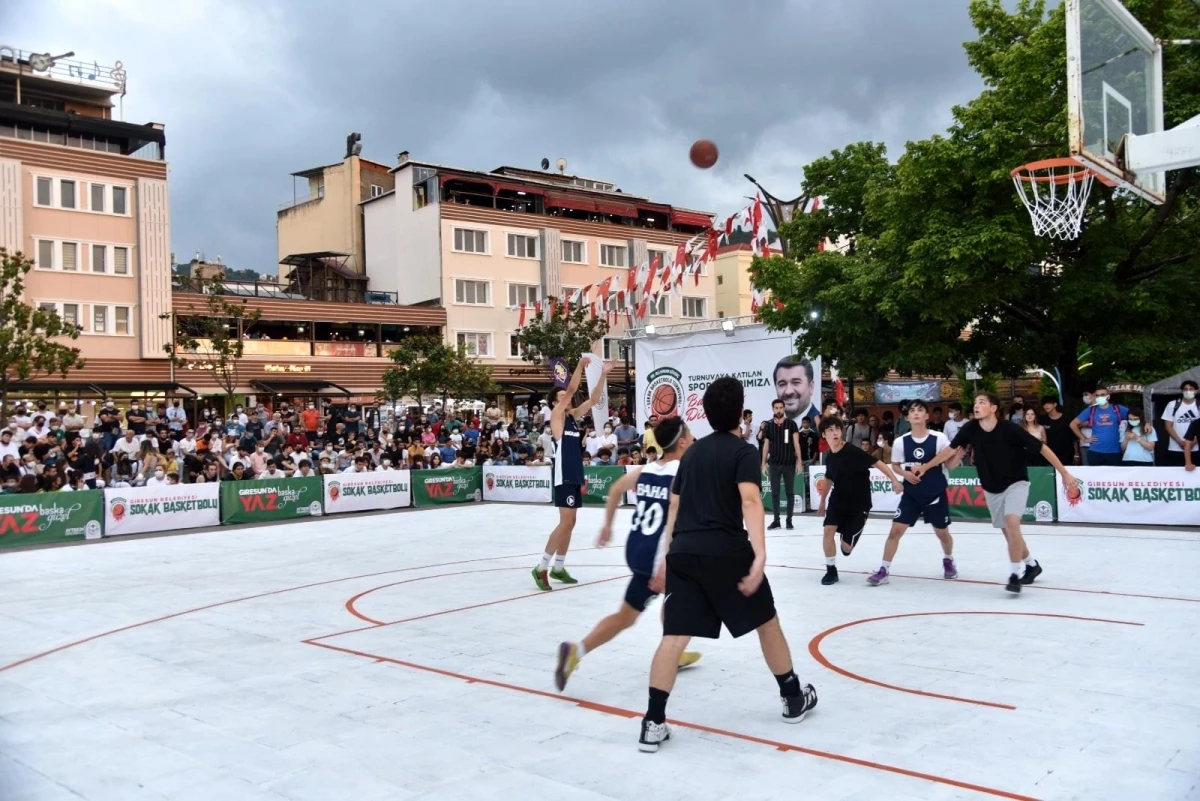Giresun\'da sokak basketbolu turnuvası düzenleniyor