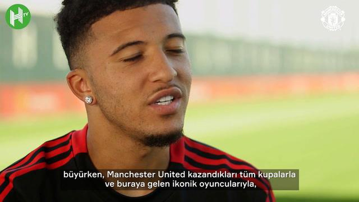 Jadon Sancho\'nun Manchester United Forması İle İlk Röportajı