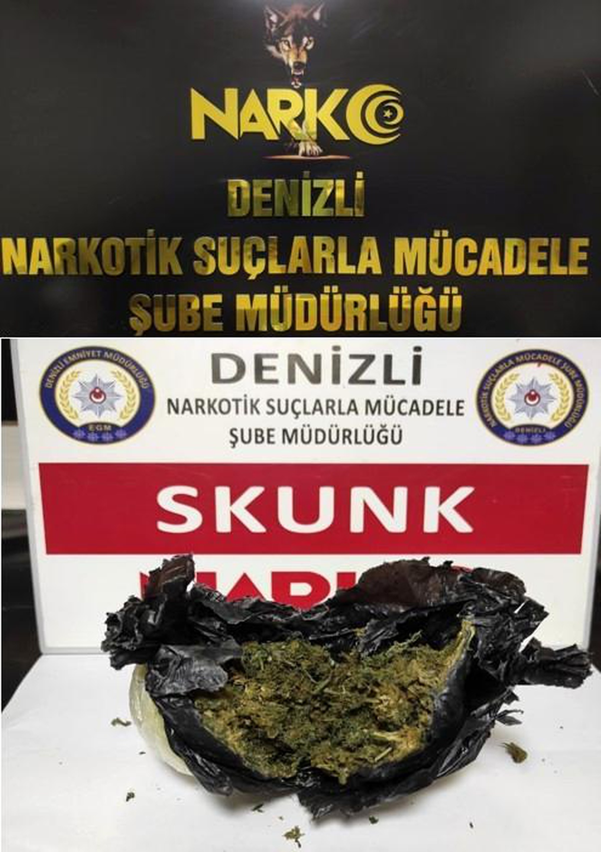 Kente otobüsle uyuşturucu getirirken yakalandılar