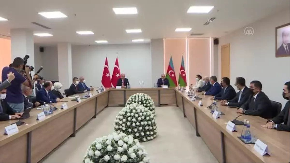 Azerbaycan Cumhurbaşkanı Aliyev, Kurtulmuş başkanlığındaki AK Parti heyetini kabul etti