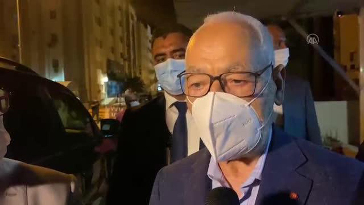 Son dakika haberleri... Meclis Başkanı Gannuşi, Cumhurbaşkanı Said\'i darbe yapmakla suçladı