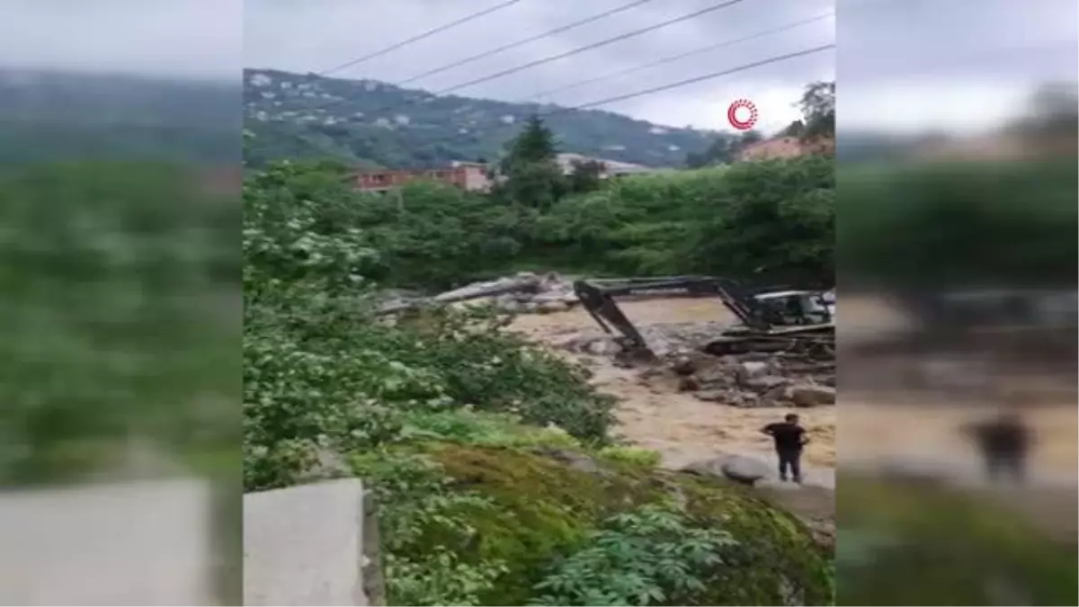 Giresun\'un Doğankent ilçesinde sel tedbirleri